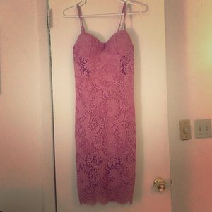 Bebe lacy midi dress